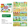 Montessori Busy Book for Toddlers – Reusable Sticker & Velcro Learning Activities