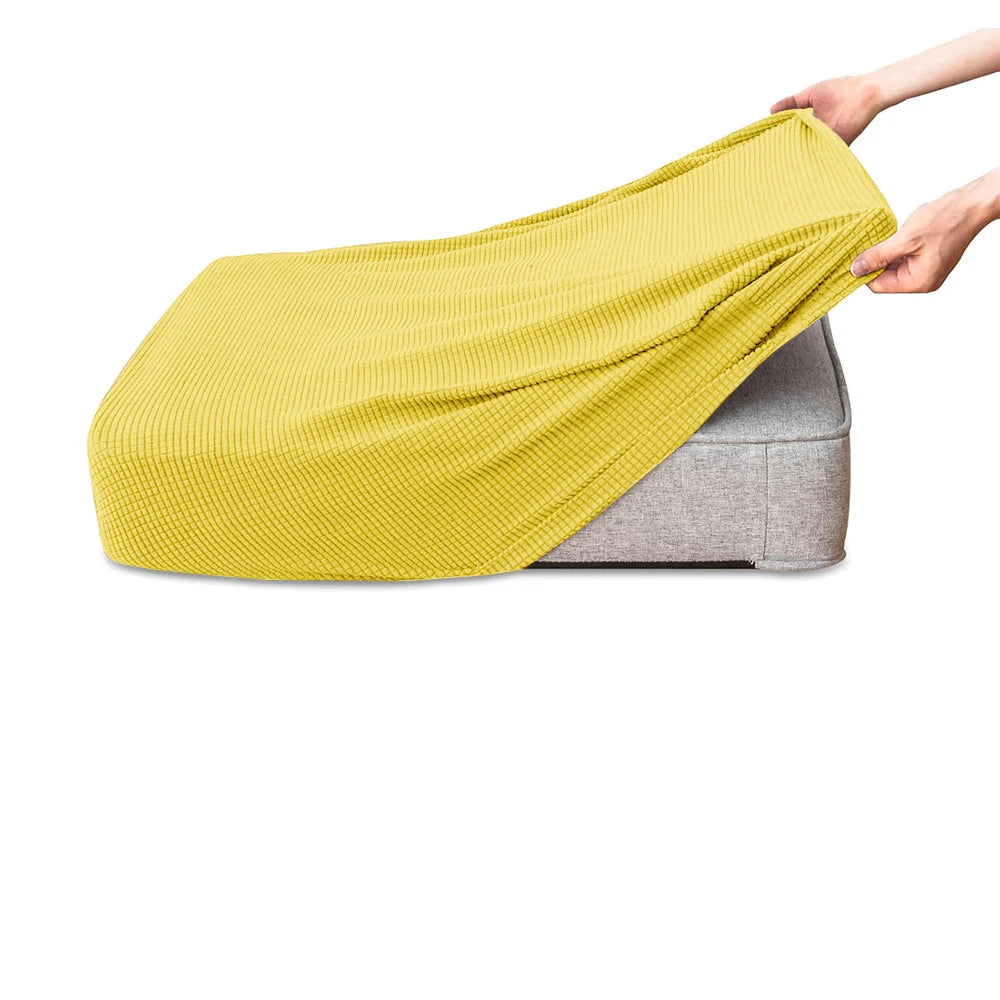 Stretchable Jacquard Sofa Cushion Covers with Anti-Slip Base