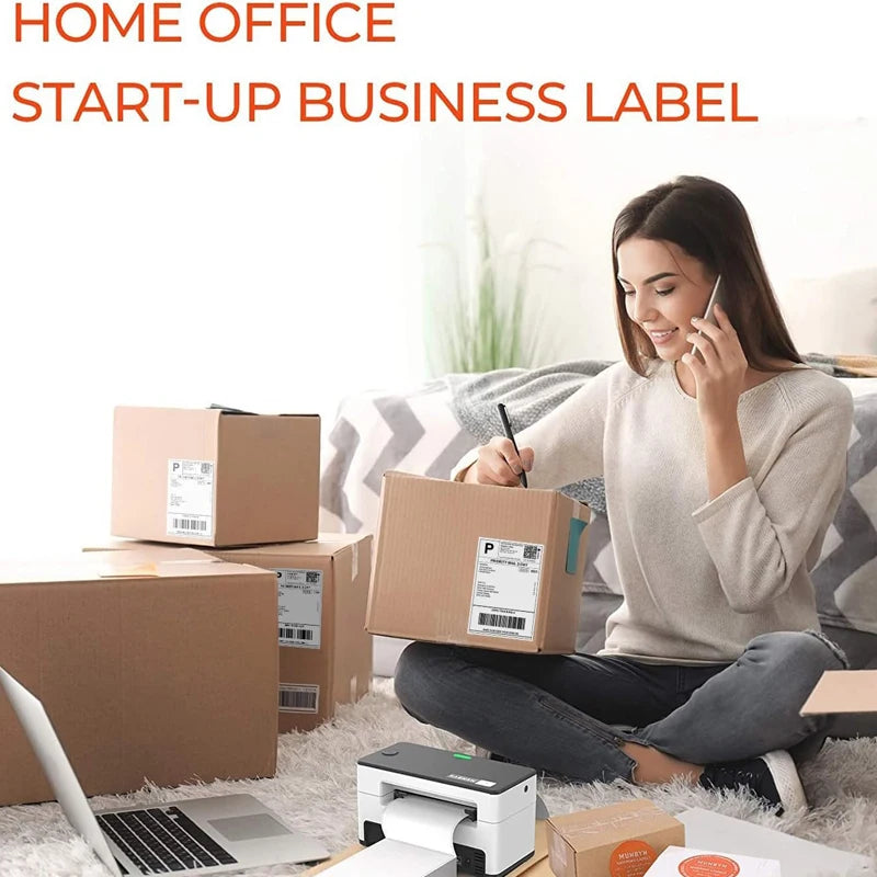 4x6 Inch Thermal Shipping Labels for Barcode and Address Printing