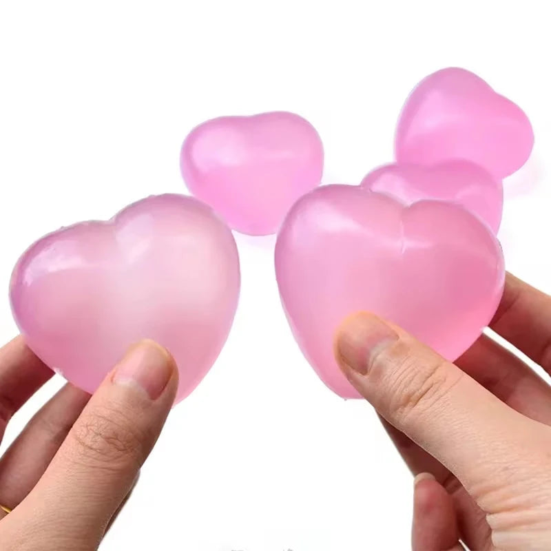 Heart-Shaped Stress Relief Squeeze Toy
