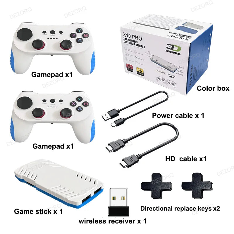 Retro Game Console Stick with Dual Wireless Controllers