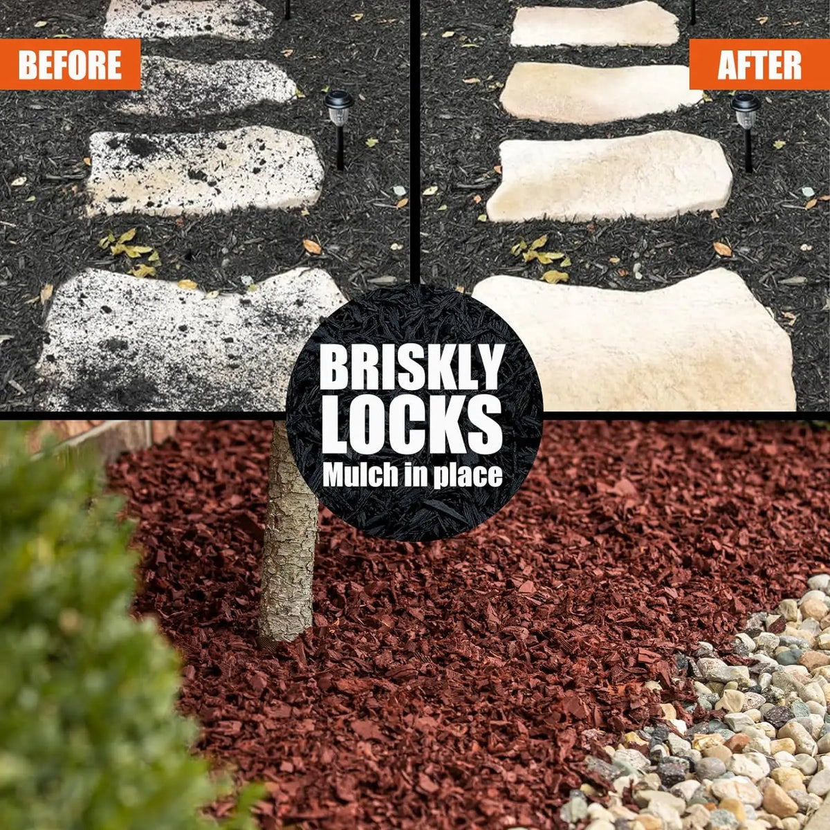Mulch & Gravel Lock Adhesive for Paths, Patios, and Garden Borders