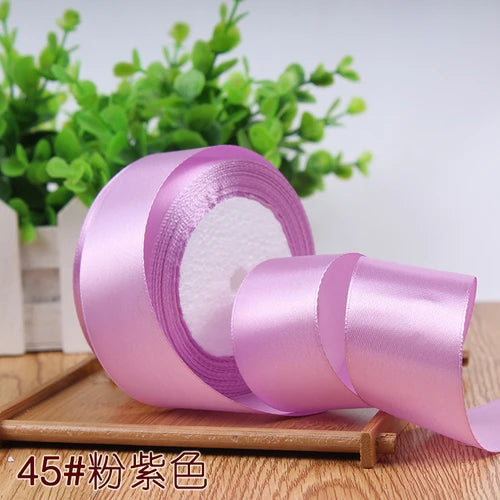 Silk Satin Ribbon Roll for Gift Wrapping, DIY Crafts, and Party Decor