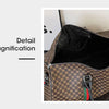 Large Capacity Women's Travel Duffel Tote with Plaid Design