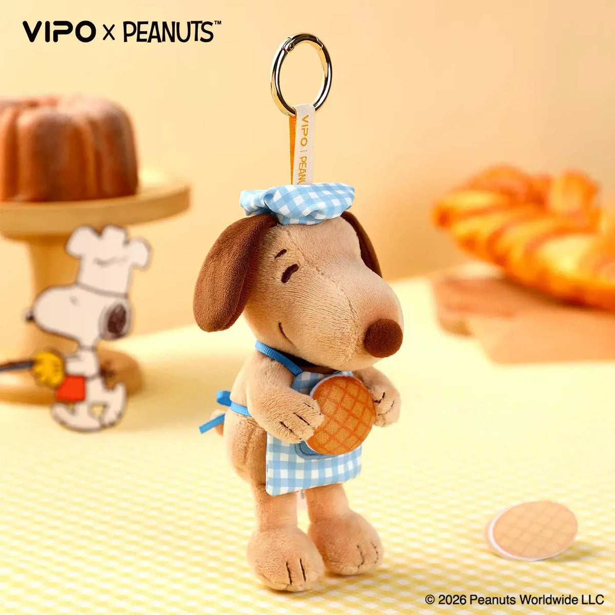 Snoopy Baking Series Plush Keychain – Official Peanuts Collectible