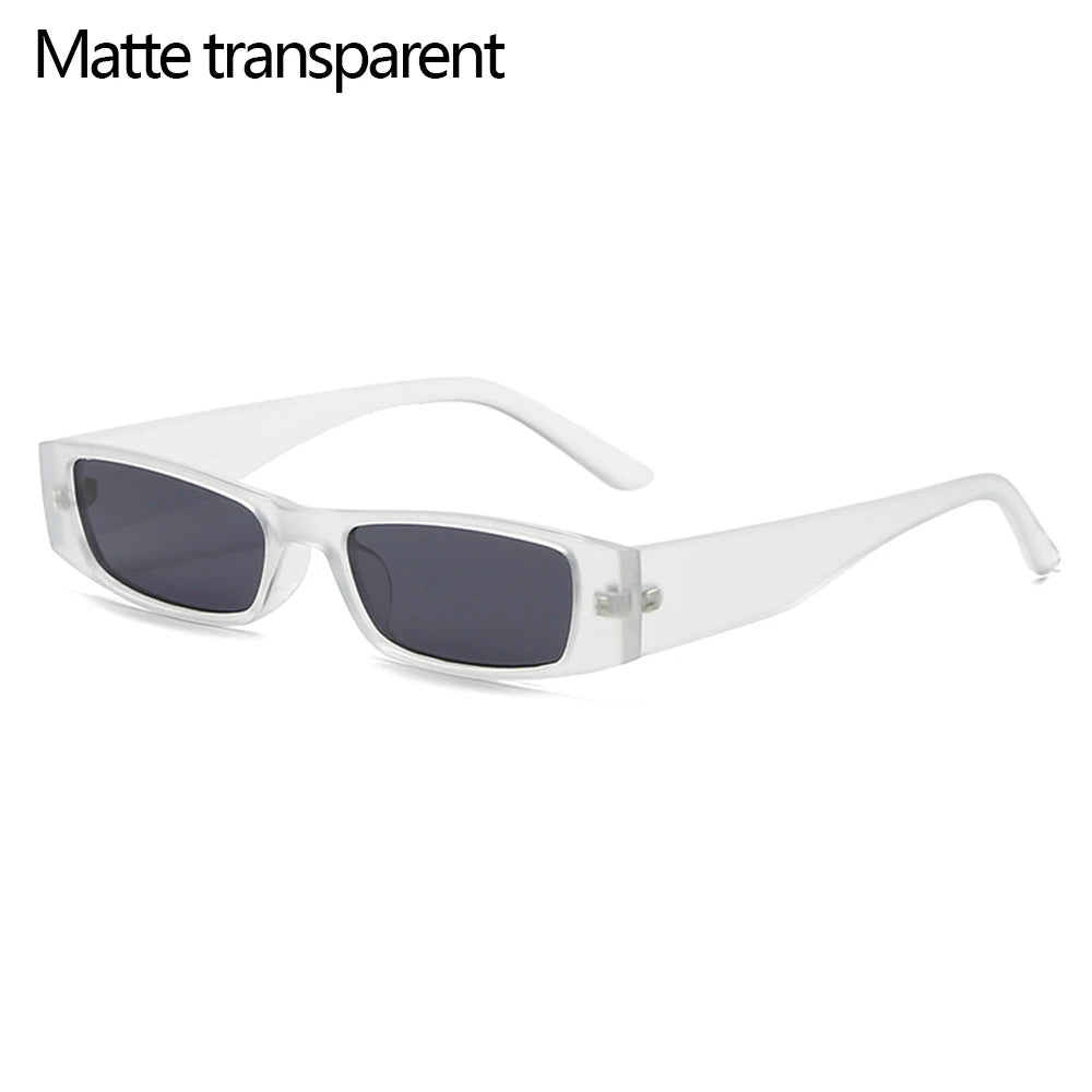 Lunettes de Soleil Rectangle Panthère Vintage