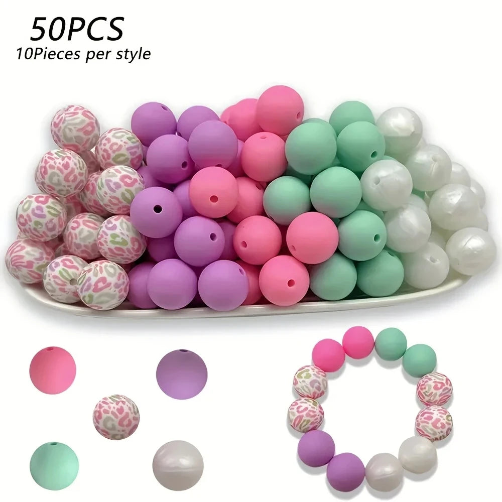 Soft Silicone Floral Beads for Jewelry Making