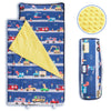 Dinosaur Toddler Nap Mat with Removable Pillow and Fleece Blanket