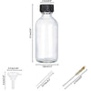 Mini Clear Glass Bottles with Lids for Potions, Shots & Essential Liquids