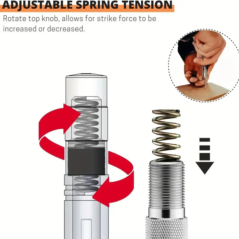 Automatic Center Punch with Spring-Loaded Mechanism