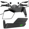 Universal Motorcycle Side Mirrors with Adjustable Winglets