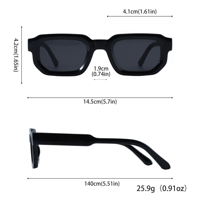 Vintage Rectangle Sunglasses