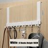 Over-the-Door 6-Hook Organizer Rack