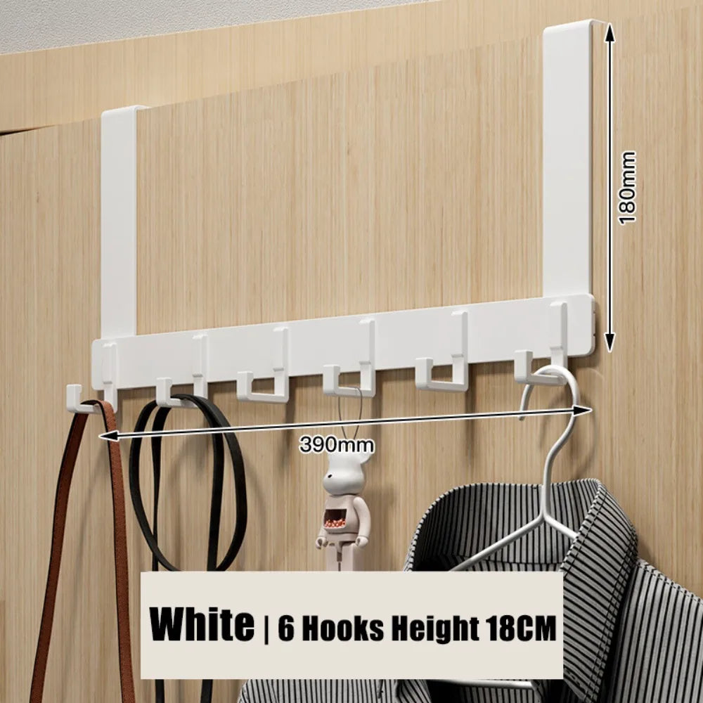 Over-the-Door 6-Hook Organizer Rack