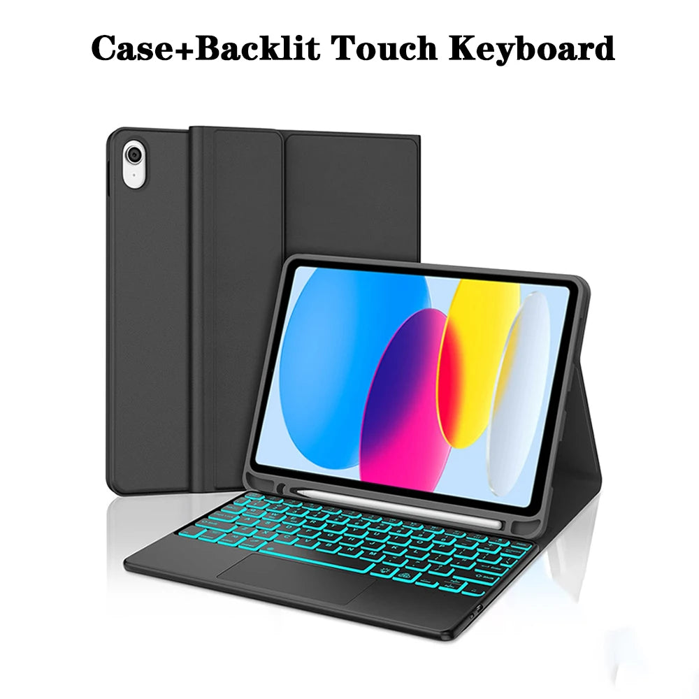 Detachable Keyboard Case for iPad 10th Gen and iPad 11th Gen (A16)