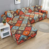 Printed Stretch Sofa Cover for L-Shaped and Corner Sofas