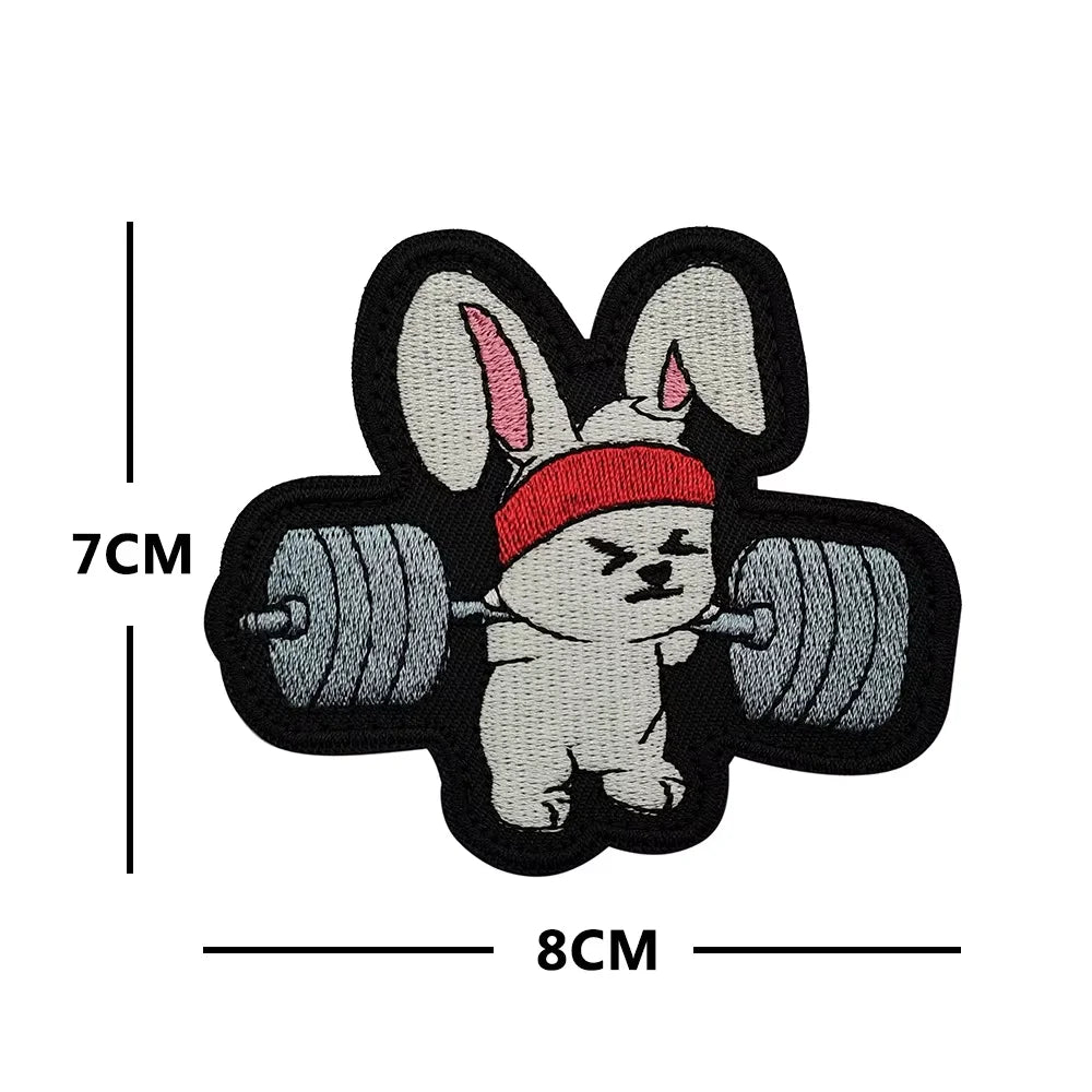 No Pain No Gain Tactical Embroidered Patch with Hook Backing