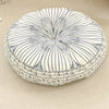 Bohemian Round Floor Cushion with Anti-Slip Base