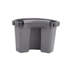 Gray universal bucket organizer caddy designed for holding car detailing tools.