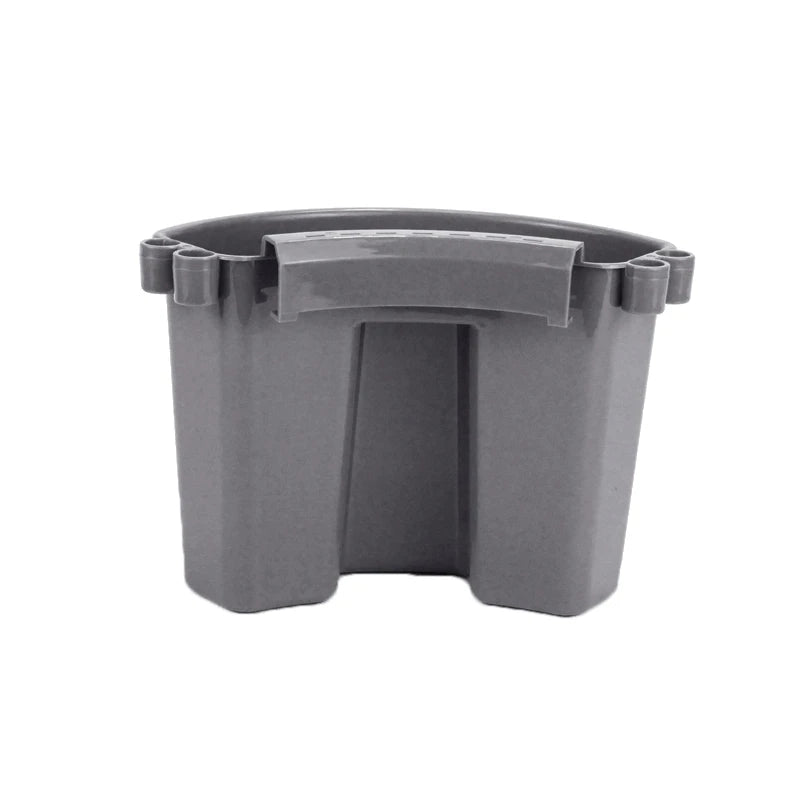 Gray universal bucket organizer caddy designed for holding car detailing tools.