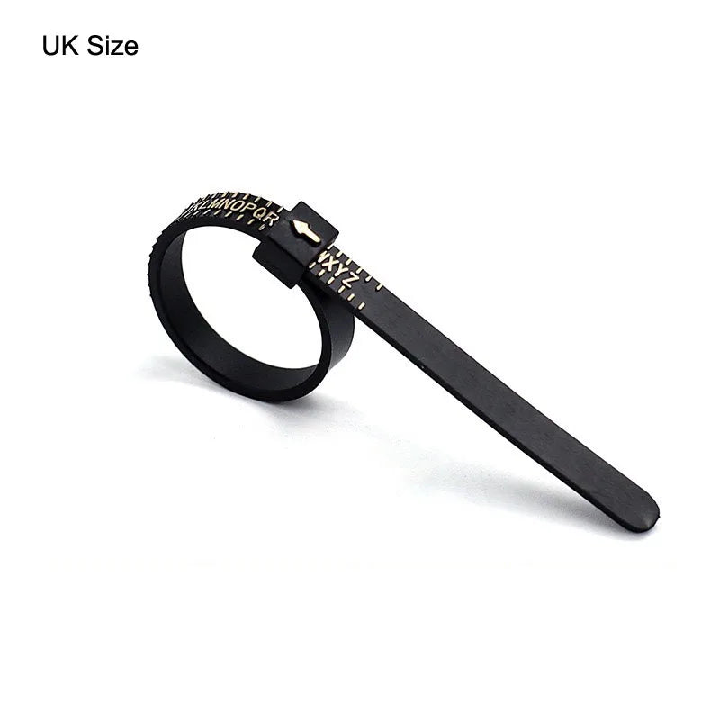 Plastic Ring Sizer Gauge for Accurate Finger Size Measurement