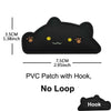 Funny Cat Face PVC Morale Patch with Hook-and-Loop Backing
