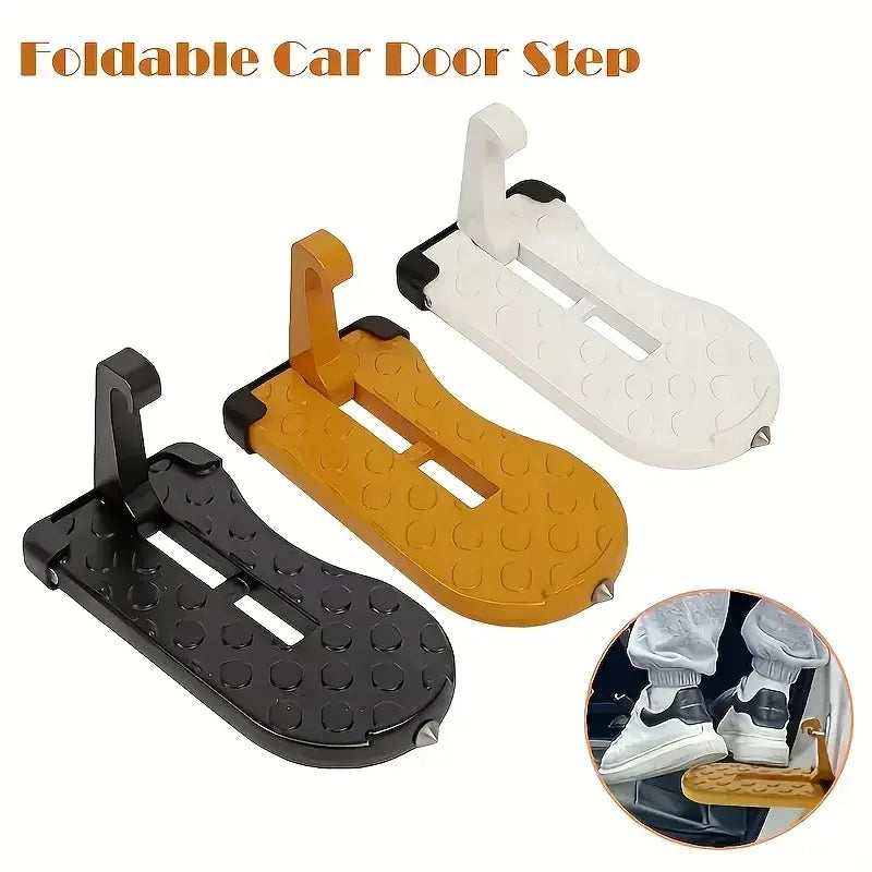 Foldable Car Door Step for Easy Roof Access