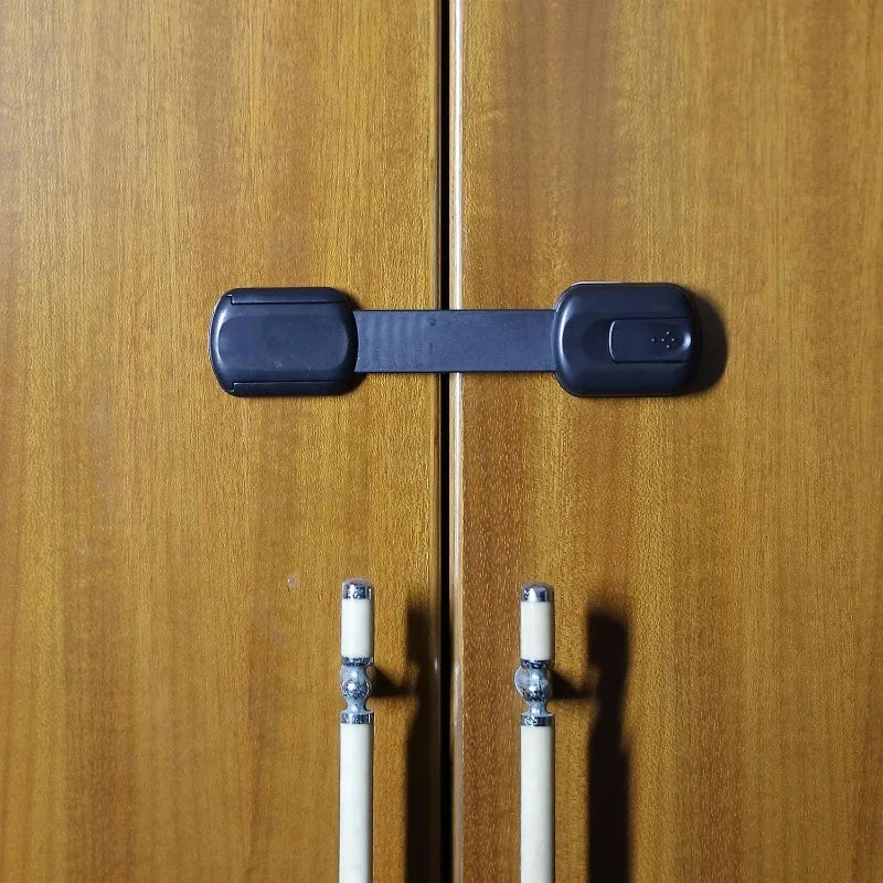 Child Safety Cabinet Locks – Adhesive Baby Proofing Straps for Drawers, Fridges, Toilets & More