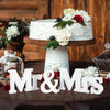 Mr & Mrs Wooden Love Sign Set for Wedding Table Displays