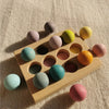 Rainbow Stacking Blocks & Peg Dolls Set – Natural Wooden Toy