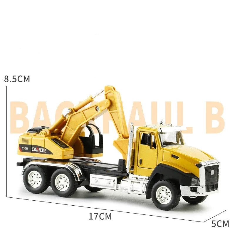 1:50 Diecast Metal Model Truck Set - Construction Vehicles