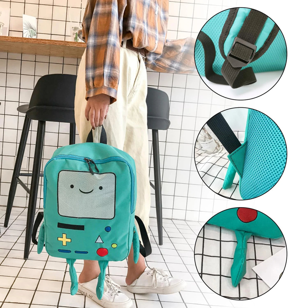 3D Cartoon Robot Backpack for Kids and Students