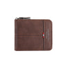 Men's Vintage PU Leather Wallet with Woven Tape Accent