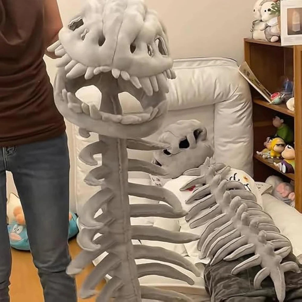 Funny Dinosaur Skeleton Plush Hat Costume