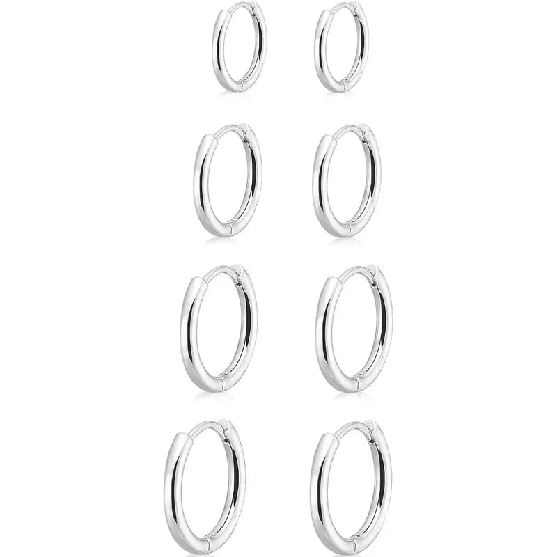 Classic Stainless Steel Hoop Earrings