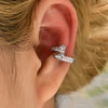 Geometric Zircon Ear Cuffs