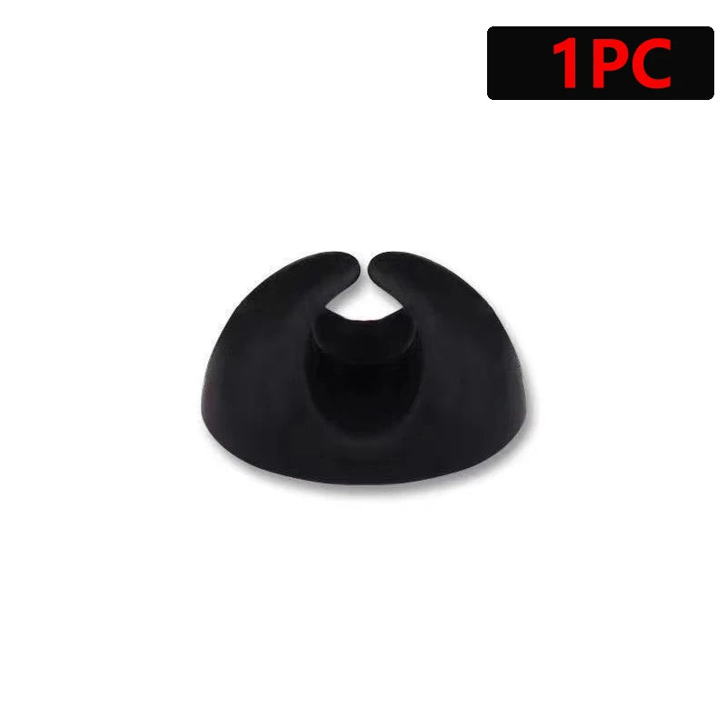 Adhesive Silicone Cable Clips for Desk Organization (6 Pack)