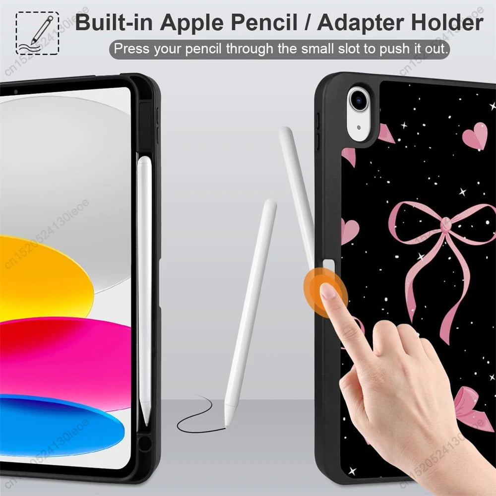 Premium Multi-Angle Stand Case for iPad with Pencil Holder