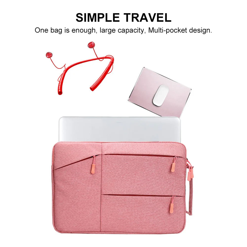 Waterproof Wool Felt Laptop Sleeve with Zipper Closure