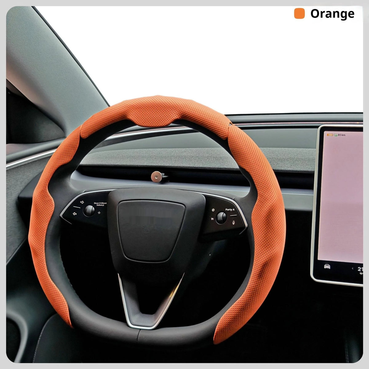 Premium Universal Leather Steering Wheel Cover