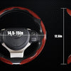 Carbon Fiber & Leather Steering Wheel Cover