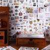 Aesthetic Nature Sticker Book with 50 assorted patterns for scrapbooking and DIY