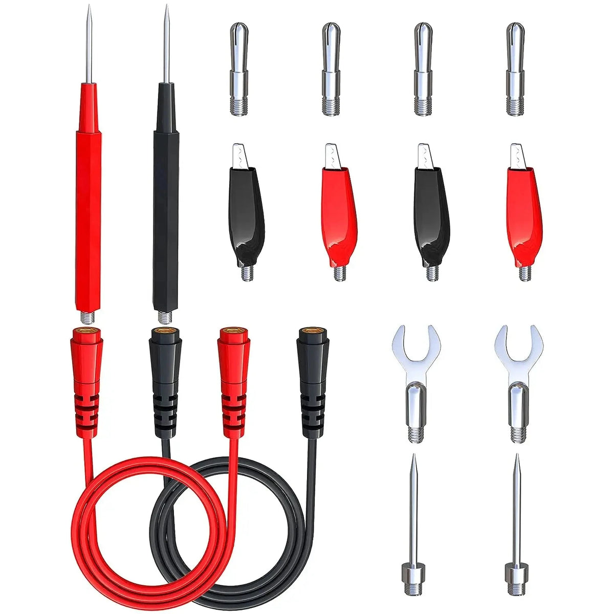 Multimeter Test Lead Kit with Needle-Tip Probes