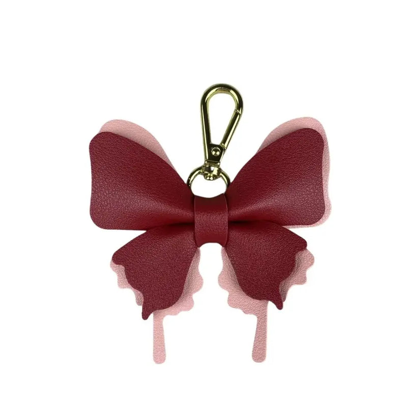 PU Leather Butterfly Bag Charm