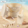 Collapsible Beach Toy Set with Bucket, Shovel & Rake