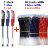 Smooth 0.5mm Gel Pen Set with Refills (Black, Blue, Red)