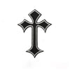 Embroidered Cross Patches with Iron-On Backing (Set of 10)