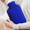 Plush Hot Water Bottle Cover with Soft Fleece Lining