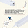 A white motion sensor LED night light with a sensing area and multiple switch modes shown alongside charging options.