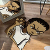 Cartoon Character Shaped Plush Rug for Bedroom & Living Room